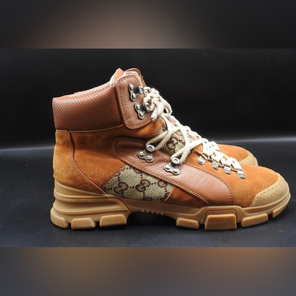 Original Journey GG Leather Trekking Boots Men size 11.5 US - Picture 1 of 17